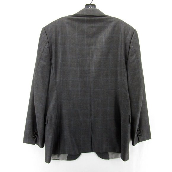 Hickey Freeman Blazer 42 Jacket Worsted Wool Sport Coat Nordstorm Check - Picture 8 of 14